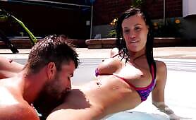 My Girlfriend Fucked in the Pool