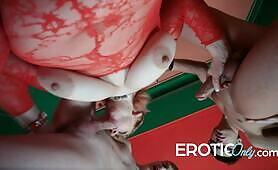 Granny´s first double Penetration and Creampie Fuck!