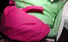Bavarian Slut gets fucked hard in a horny Gangbang
