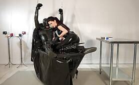 Latex Slave Session with Dilator