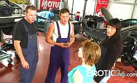 HORNY OIL CHANGE & GREEDY PISTON EATERS