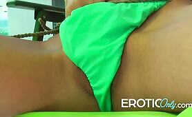 Jasmine pees on the Terrace